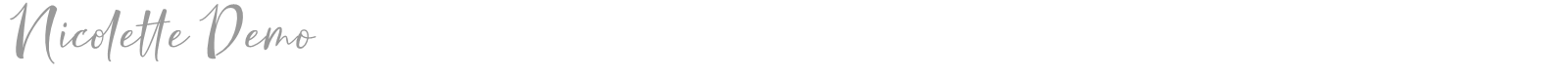 Nicolette font preview